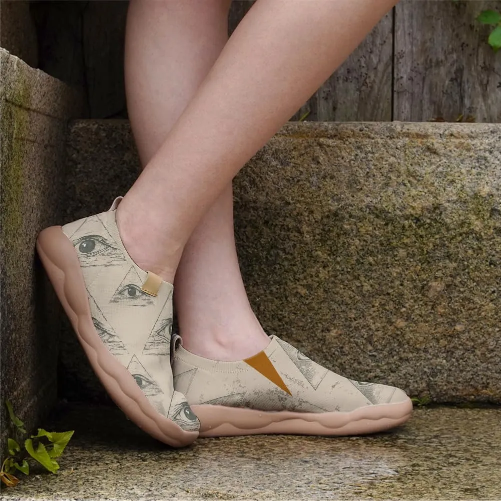 Women's Retro Art Shoes Slip-Ons Loafers Lightweight Comfortable Casual Travel Footwear