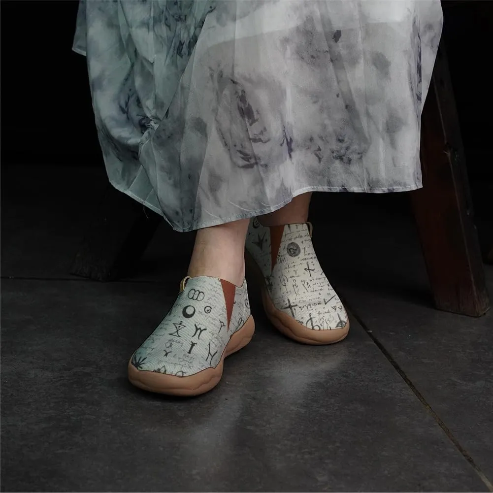 Women's Retro Art Shoes Slip-Ons Loafers Lightweight Comfortable Casual Travel Footwear