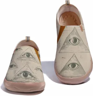 Women's Retro Art Shoes Slip-Ons Loafers Lightweight Comfortable Casual Travel Footwear
