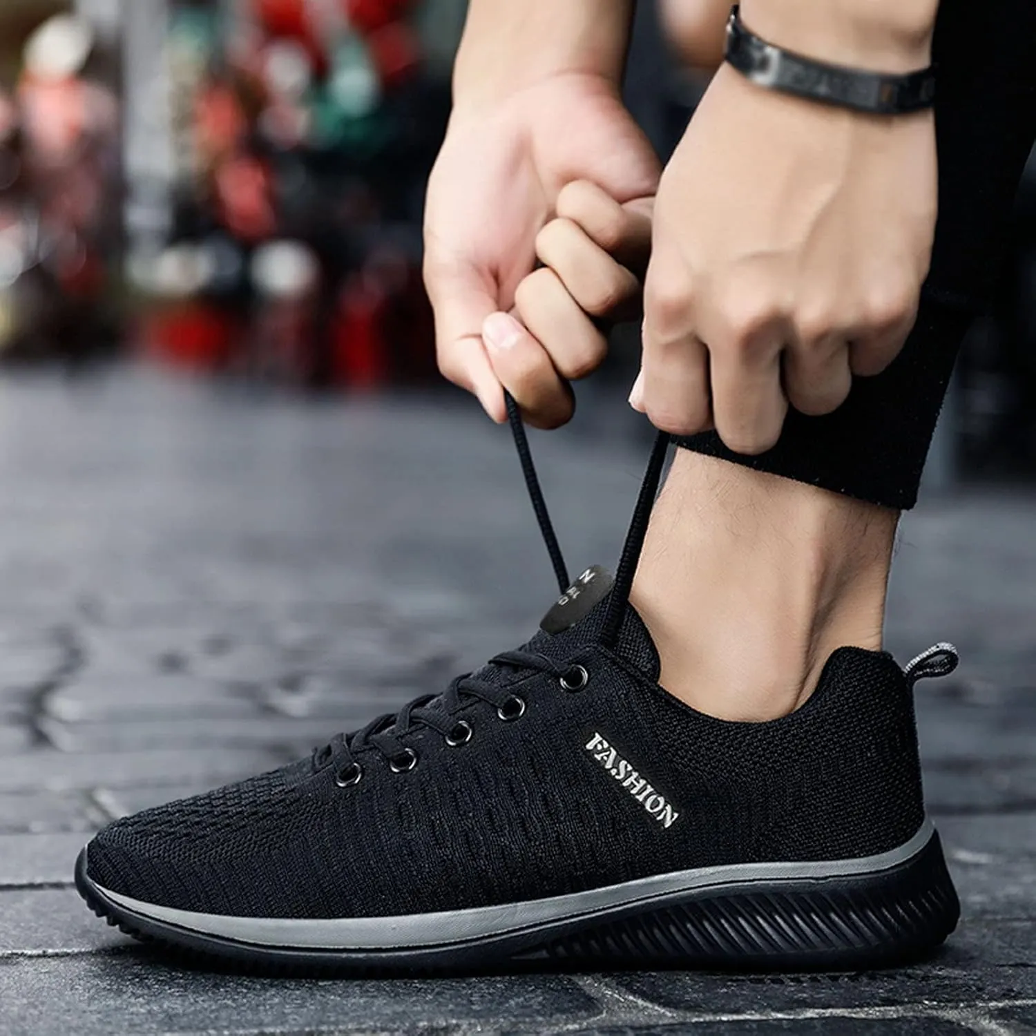 Womens Running Shoes Mesh Breathable Ladies Casual Shoes Fashion Sneakers Men's KnitFlex Breeze Mesh Sneakers Oxfords Lace Basketball Shoe Loafers Shoe