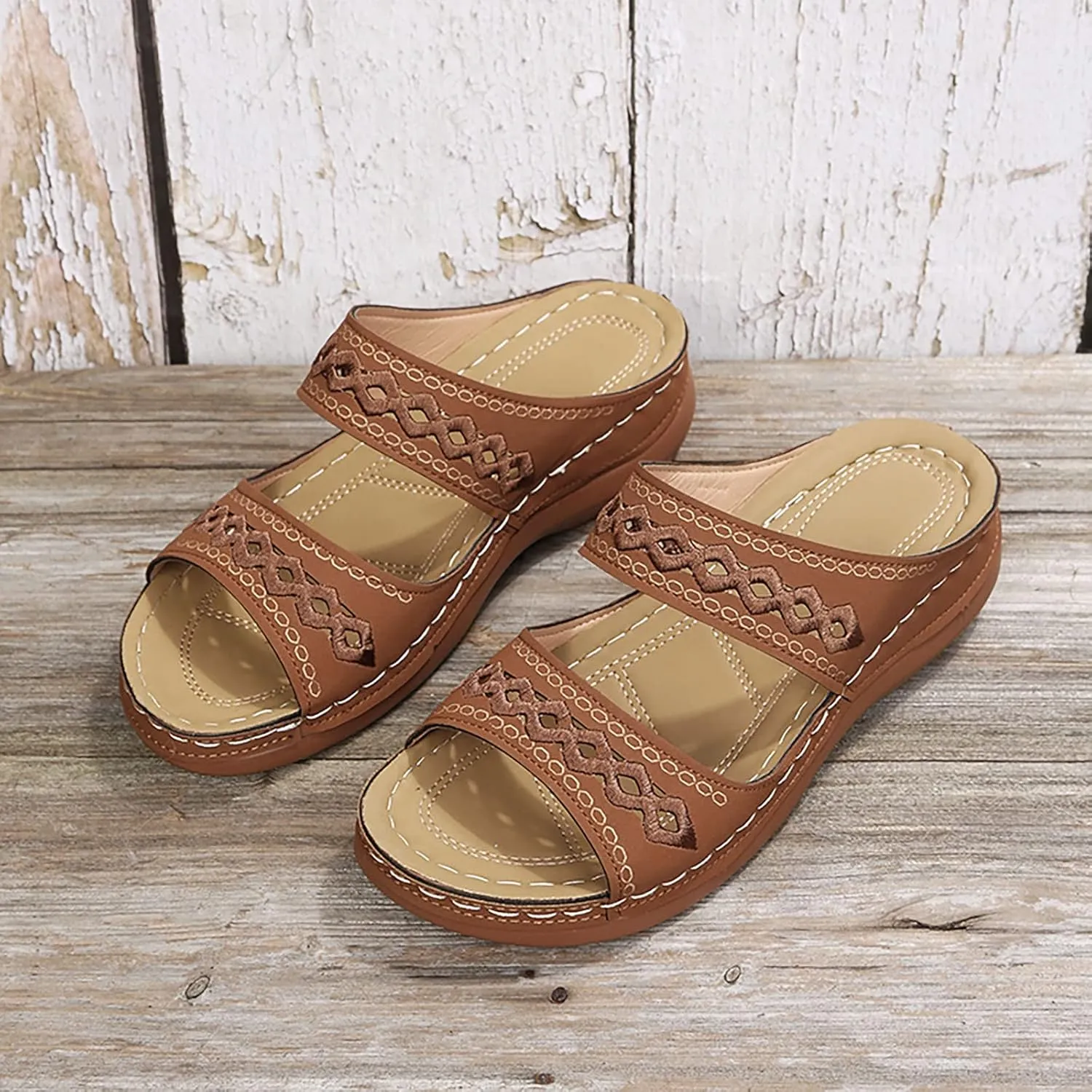 Womens Sandals Comfortable Dressy Orthopedic Dress Sandals Black Flip Flops for Women Slip on Casual Flat Women Open Toe Sandal Walking Sandals Women