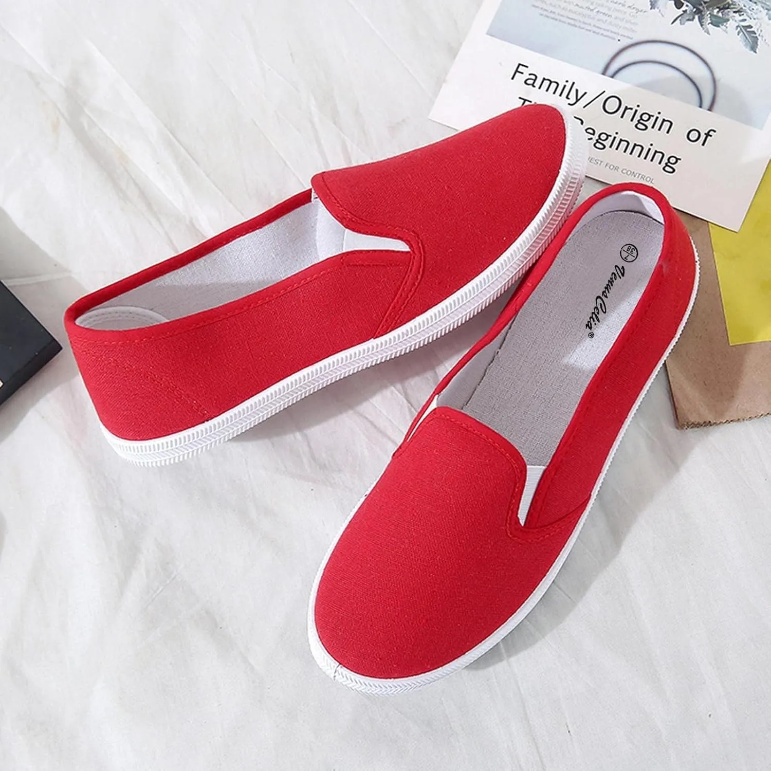 Women's Shoes Casual Dressy Womens Loafers with Arch Support Comfortable Dressy Slip onComfortable and Soft Lightweight Christmas Tennis Shoes Walking Shoes Women