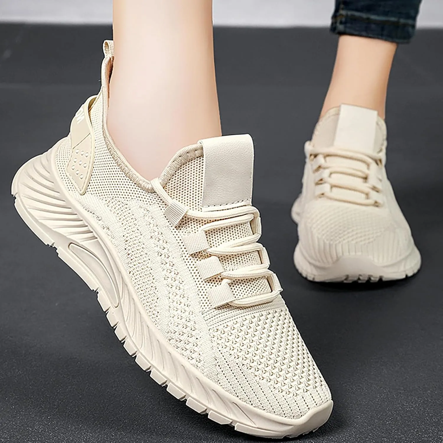 Womens Shoes Dressy Casual Fashion Sneakers for Women 2024 Black Loafers Women Platform Lightweight Cute Round Toe Christmas Canvas Shoes Women Round Toe Slip On Casual