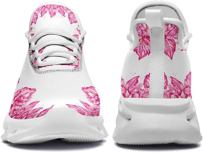 Women's Skull Running Shoes Lightweight Athletic Trail Tennis Shoes Cool Supportive Workout Gym Sneaker for Men