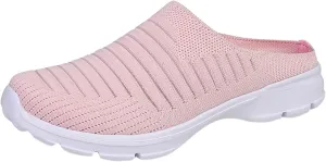 Women's Slip-on Mule Sneakers Lightweight Womens Running Shoes Lightweight Casual Shoes for Fall Black Platform Sneaker Platform Tennis Shoe Loafers Casual Slip On