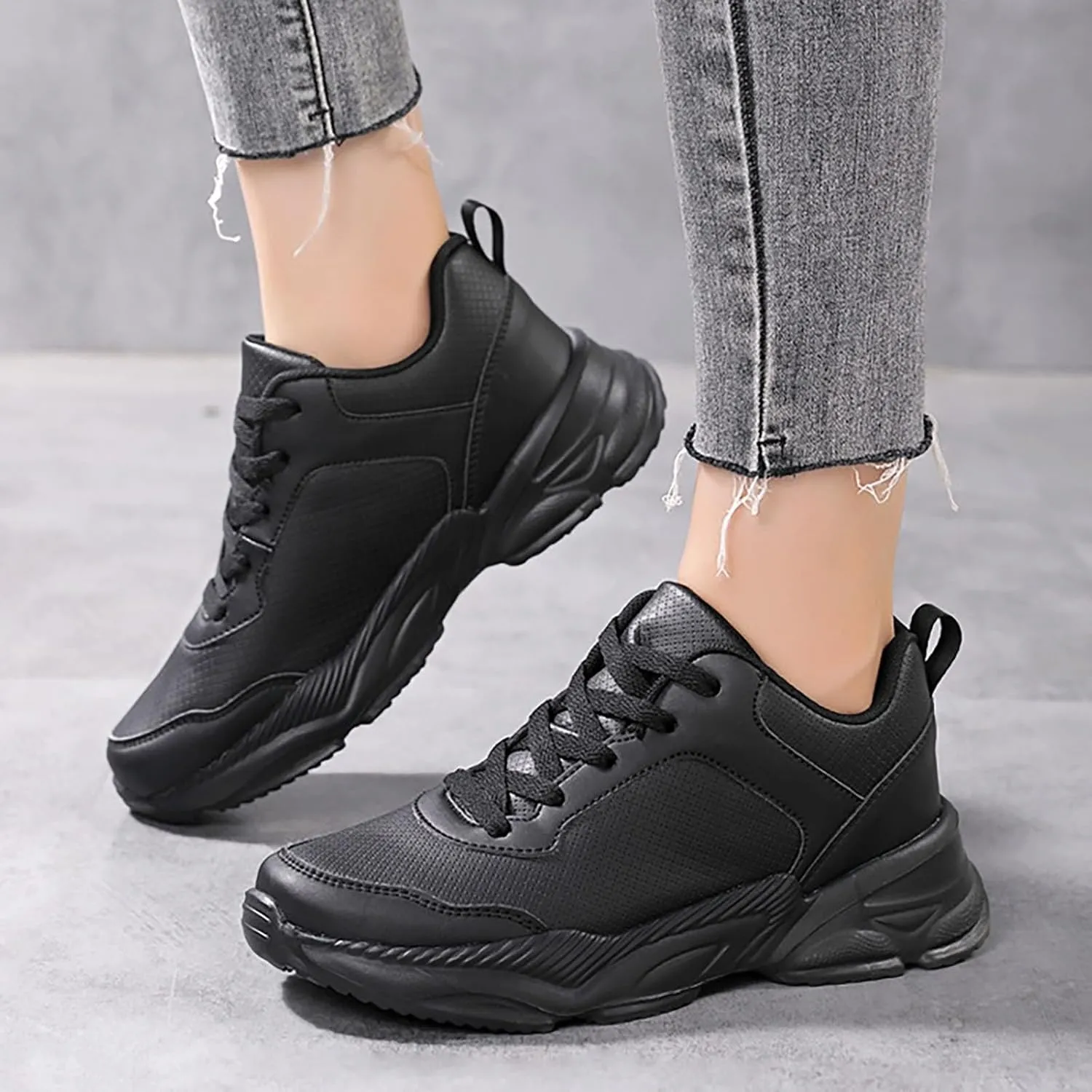 Womens Slip On Sneakers with Arch Support Business Casual Shoes Women Womens White Tennis Shoes Slip on Non Slip Low Top Casual Womens Loafers Men's Sneakers