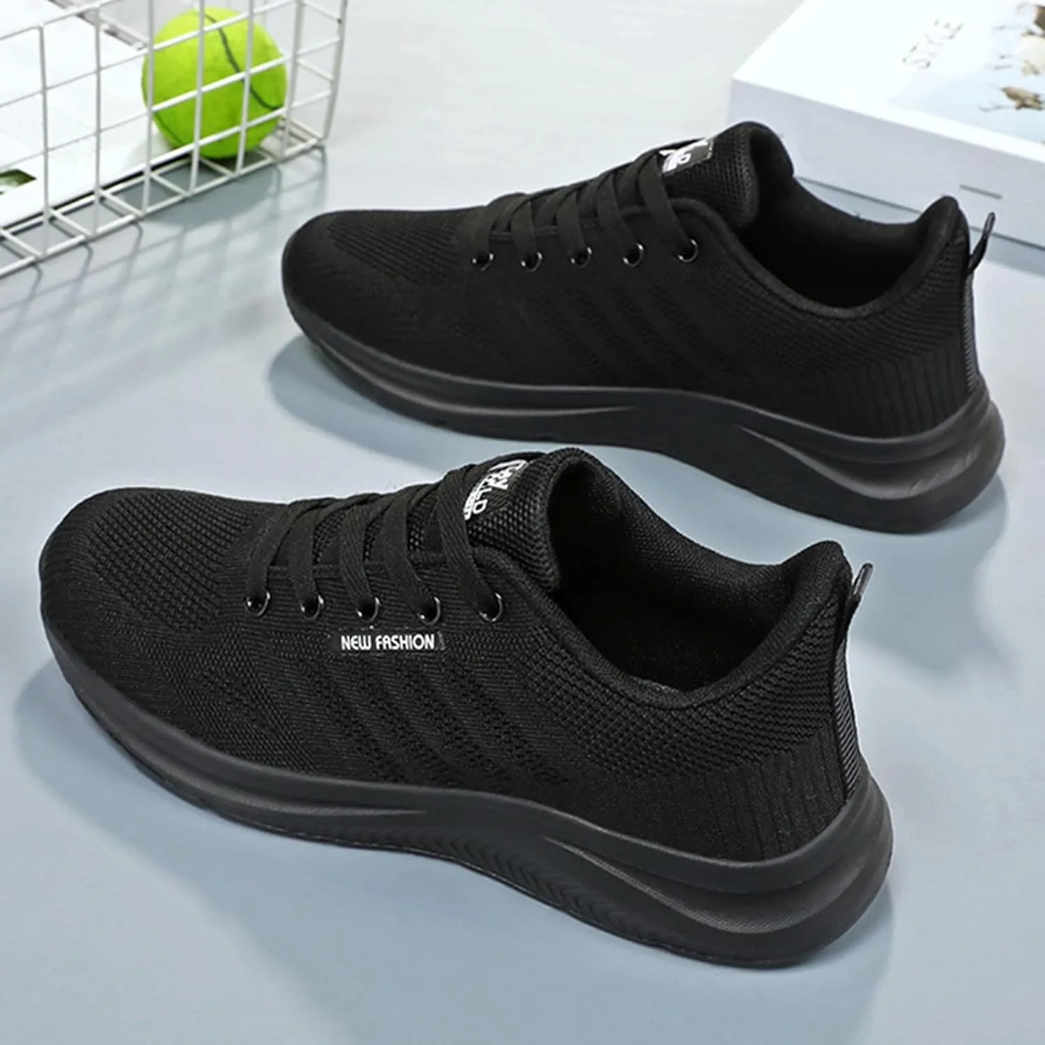 Women's Slip on Walking Shoes Tennis Lightweight Gym Sneakers Workout Breathable Trainer Comfortable Fashion