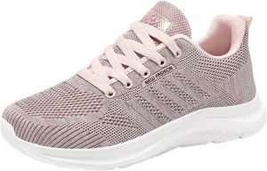 Women's Slip on Walking Shoes Tennis Lightweight Gym Sneakers Workout Breathable Trainer Comfortable Fashion
