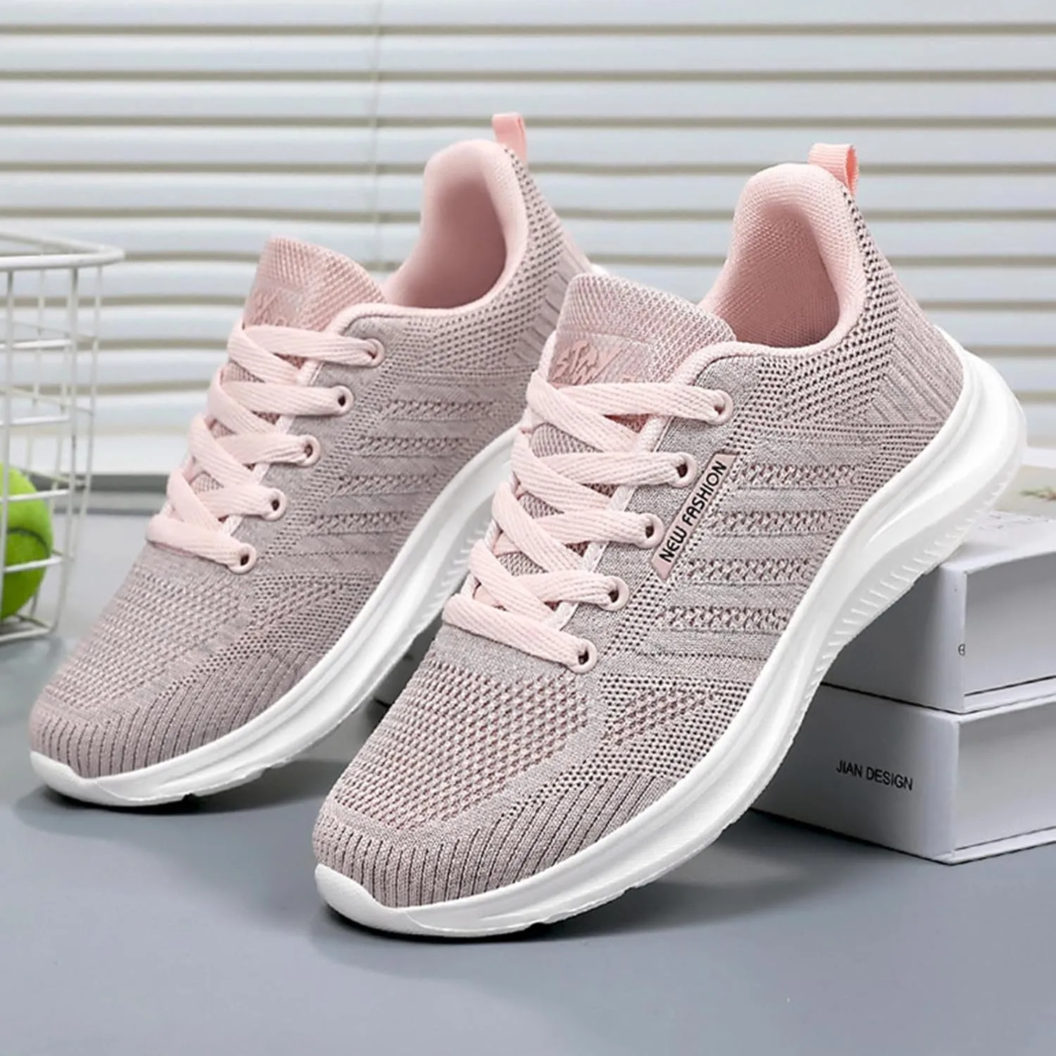 Women's Slip on Walking Shoes Tennis Lightweight Gym Sneakers Workout Breathable Trainer Comfortable Fashion