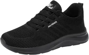 Women's Slip on Walking Shoes Tennis Lightweight Gym Sneakers Workout Breathable Trainer Comfortable Fashion