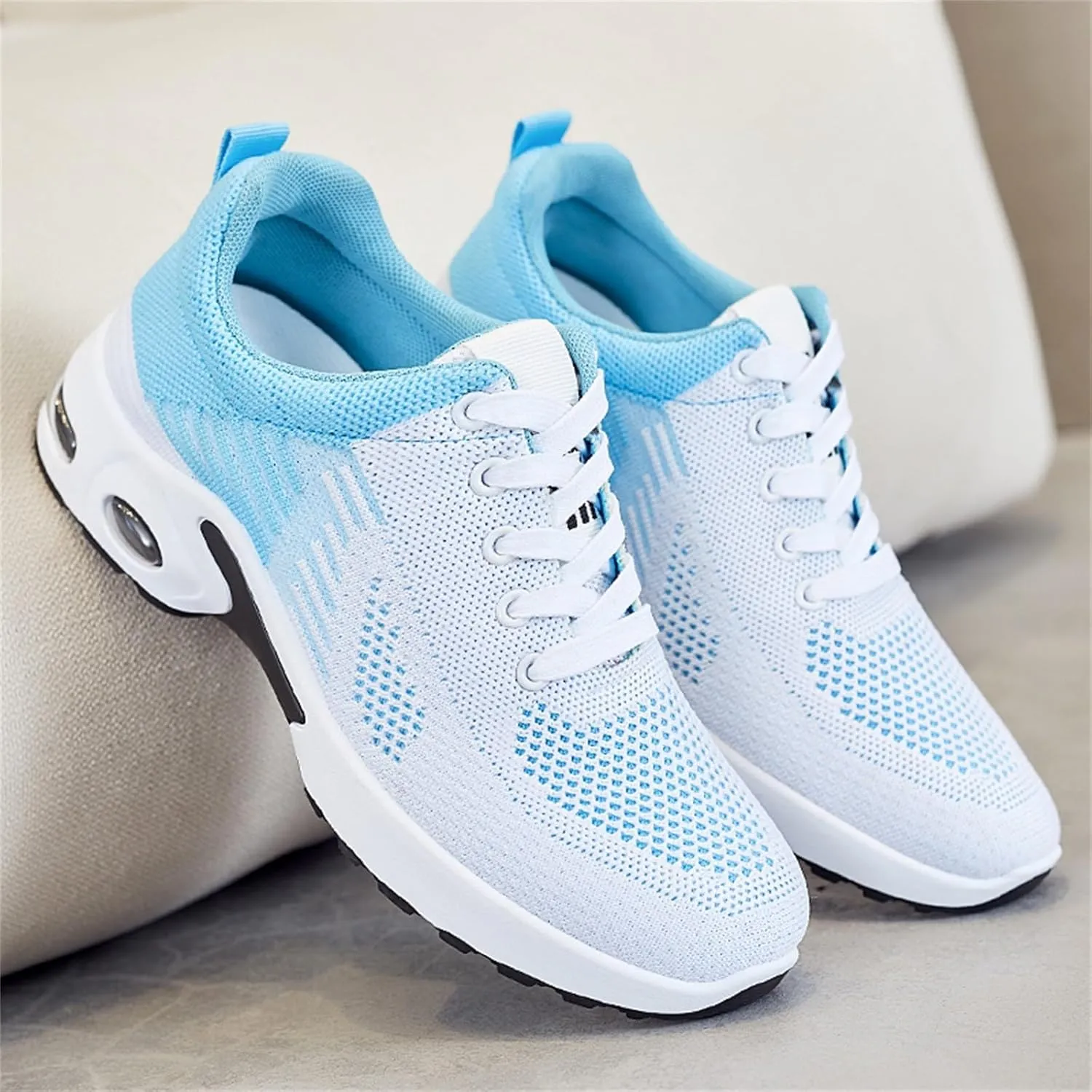 Womens Sneakers Air Cushion Orthopedic Mesh Breathable Gym Work Non Slip Walking Sports Wide Width Toe Box Shoes