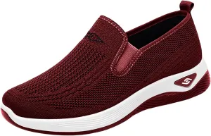 Women's Walking Shoes Slip On Comfort Orthopedic Breathable Go Walking Mesh Athletic Running Sneakers Shoes