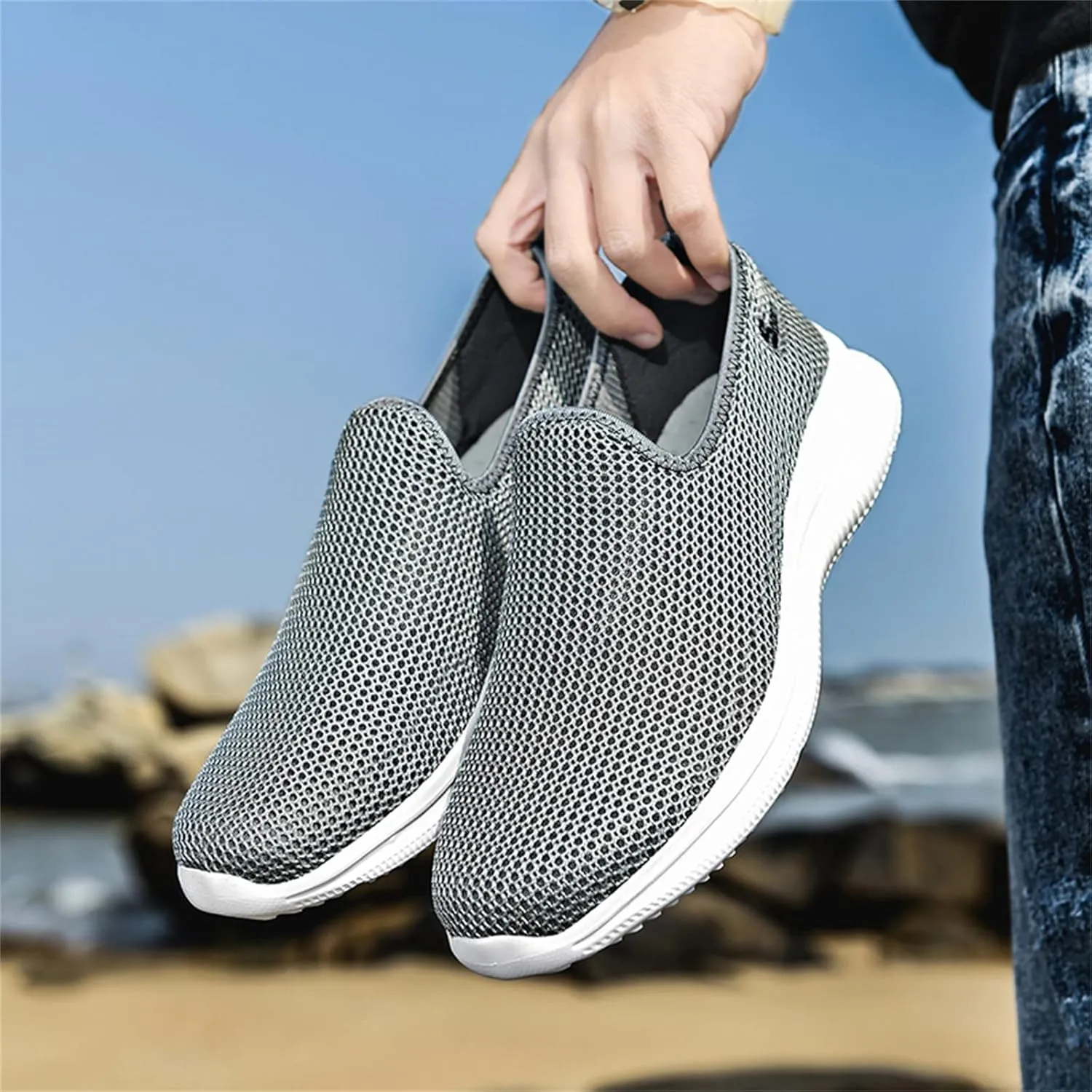 Womens White Tennis Shoes Slip On Sneakers Men Wide Width Tennis Shoes Men Round Toe Slip On Casual Women's Loafers & Slip-Ons Platform Sneakers for Women Black