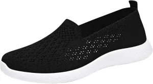 Woven Orthopedic Breathable Solid Color Casual Sport Shoes Comfortable Lighweight Sneakers Soft Sole Comfy Outdoor Walking Shoes for Women