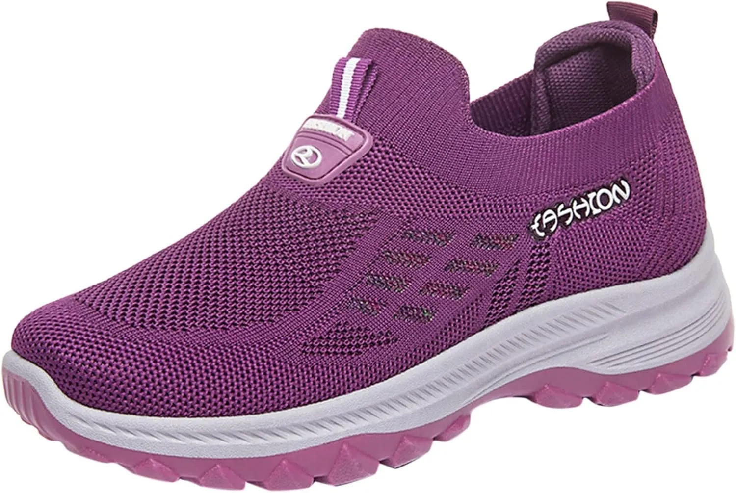 Woven Sneakers for Women Mesh Breathable Air-Cushion Walking Running Shoes Comfortable Tennis Shoes Non Slip Lightweight Casual Womens Sneakers with Arch Support