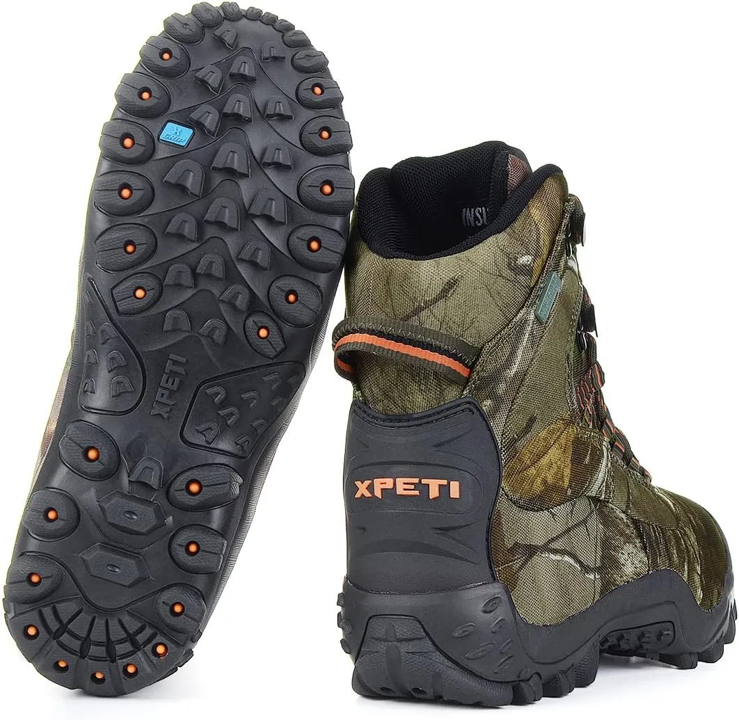 XPETI Mens Thermator Mid-Rise Lightweight Hiking Insulated Non-Slip Outdoor Boots