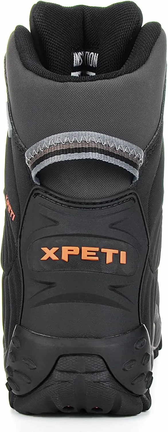 XPETI Mens Thermator Mid-Rise Lightweight Hiking Insulated Non-Slip Outdoor Boots