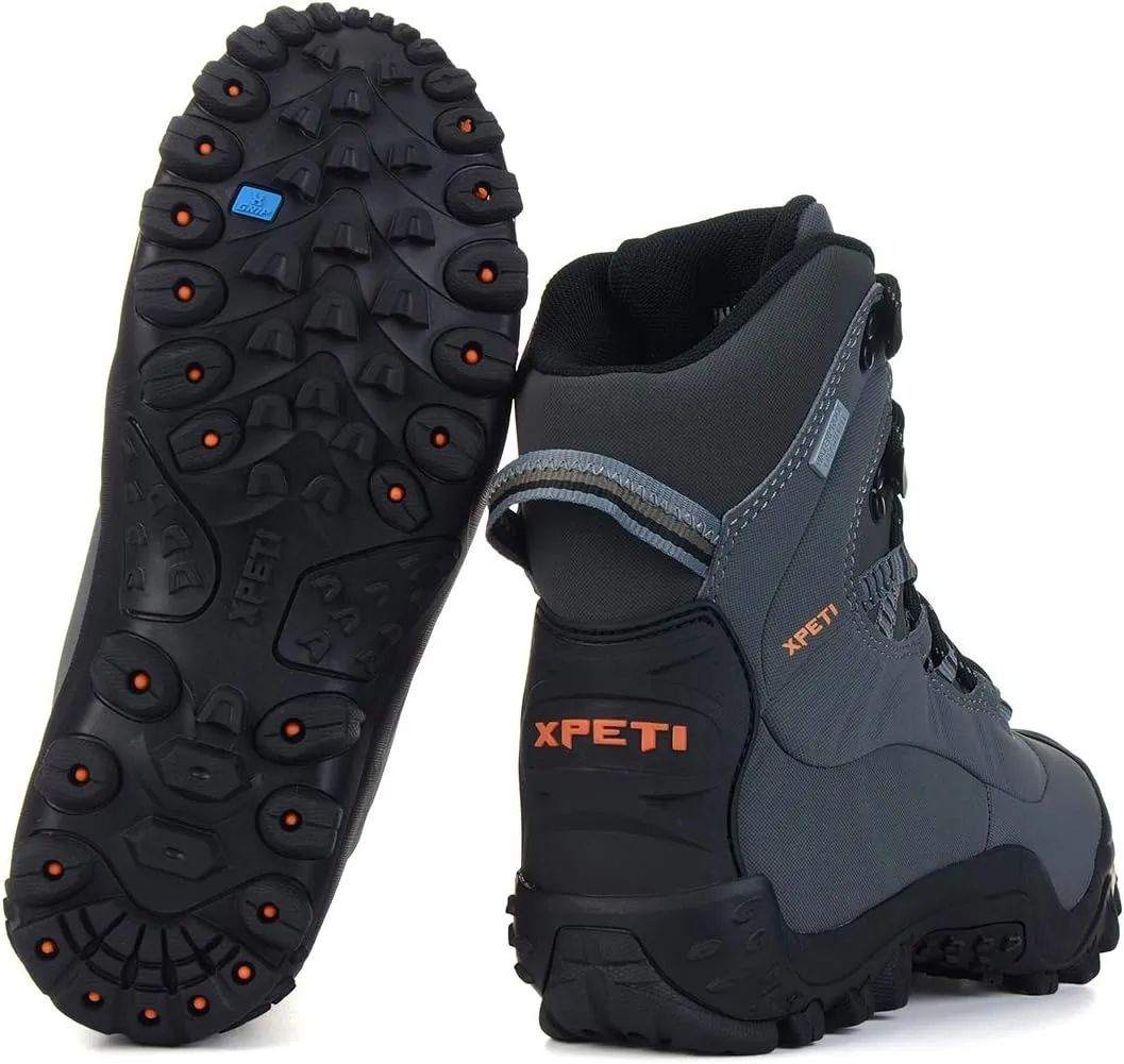 XPETI Mens Thermator Mid-Rise Lightweight Hiking Insulated Non-Slip Outdoor Boots