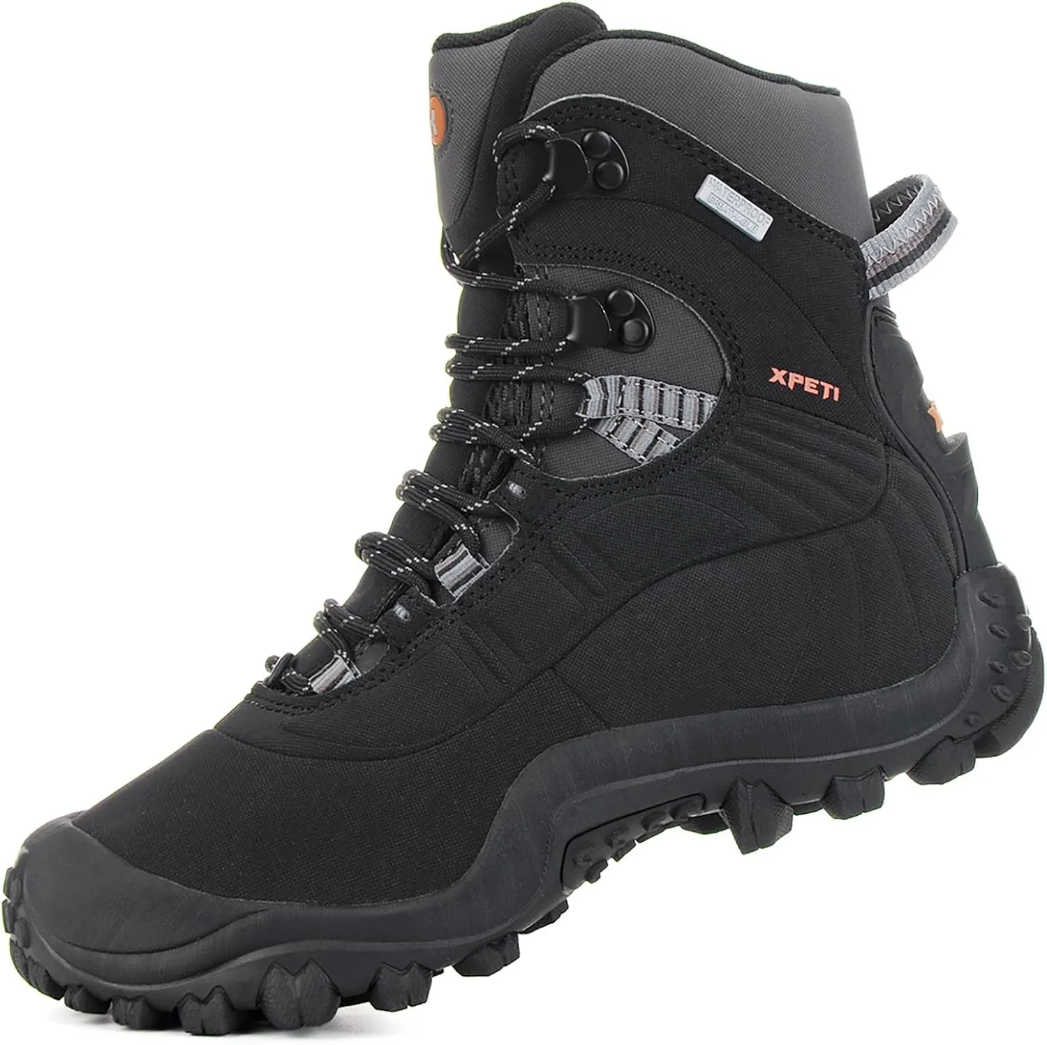 XPETI Mens Thermator Mid-Rise Lightweight Hiking Insulated Non-Slip Outdoor Boots