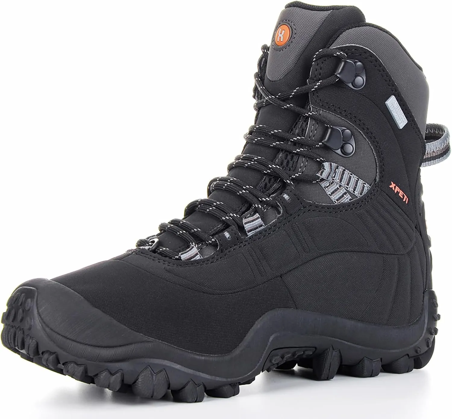 XPETI Mens Thermator Mid-Rise Lightweight Hiking Insulated Non-Slip Outdoor Boots
